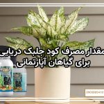 مقدار مصرف کود جلبک دریایی برای گیاهان آپارتمانی